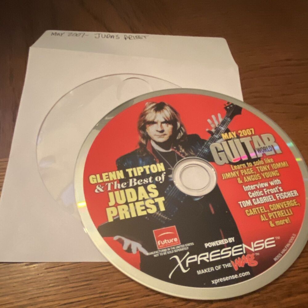 Guitar World Lesson CD ROM Judas Priest May 2007 Solo like Page Iommo Young